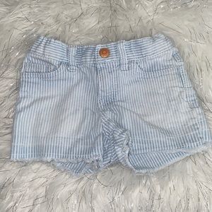 🤩4/$15🥳 girls Cat and Jack striped denim shorts